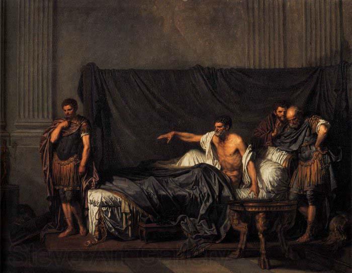 Jean Baptiste Greuze Septimius Severus and Caracalla Norge oil painting art
